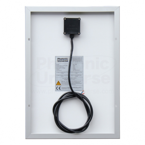 20W 12V Solar Charging Kit With 5A Solar Controller, Battery Cable & Crocodile Clips