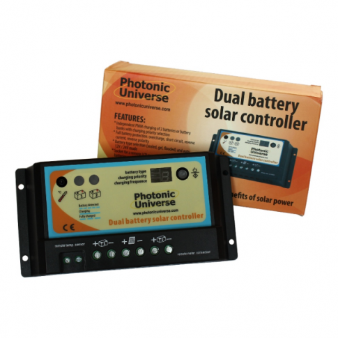 20A Dual Battery Solar Charge Controller / Regulator for 12V / 24V Batteries
