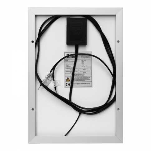 10W 12V Solar Trickle Charging Kit With 5A Solar Controller, Battery Cable & Crocodile Clips