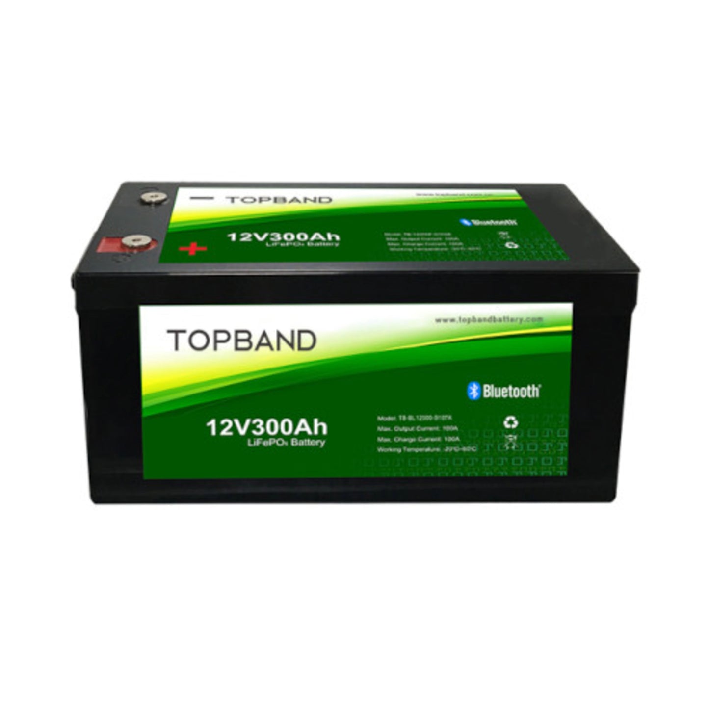 Topband B Series 12.8V Lithium/LifePO4 Battery With Bluetooth And Heater