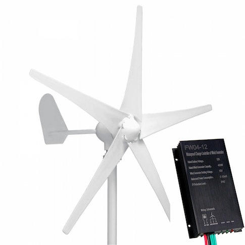 400W 12V Wind Turbine with 5 Blades