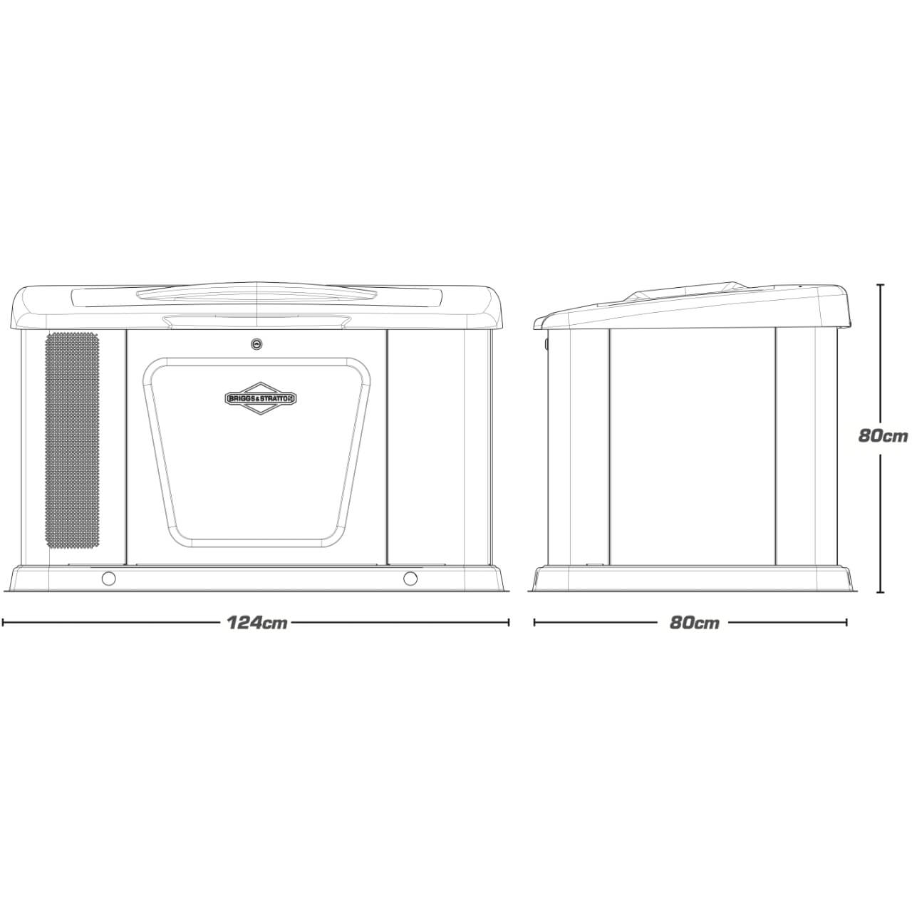 Briggs & Stratton G140 14kW Natural Gas (NG)/ Liquid Propane (LPG) Standby Backup Generator