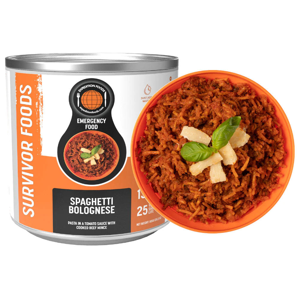 25-Year Survival Tin - Spaghetti Bolognese | Expedition Foods
