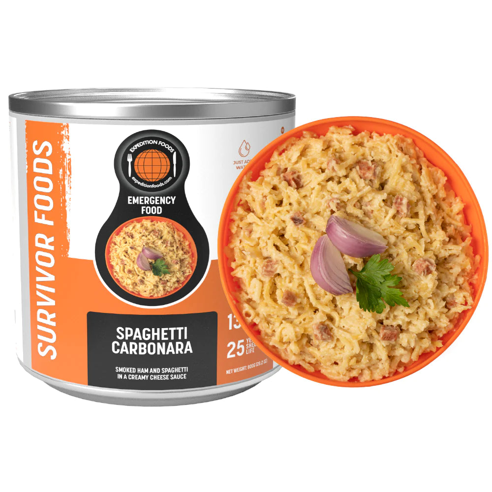25-Year Survival Tin - Spaghetti Carbonara | Expedition Foods