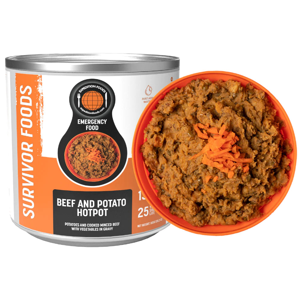 25-Year Survival Tin - Beef and Potato Hotpot | Expedition Foods