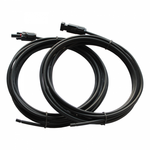Pair of 5m Single Core Extension Cable Leads 2.5mm2 for Solar Panels and Solar Charging Kits
