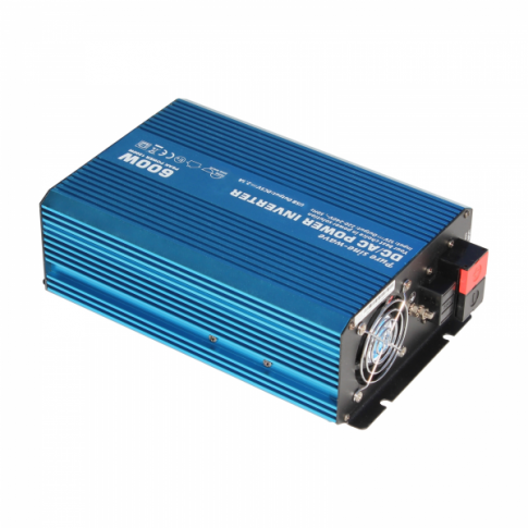 600W Pure Sine Wave Power Inverter 230V AC Output (UK Socket), With Powerful USB Charging Port