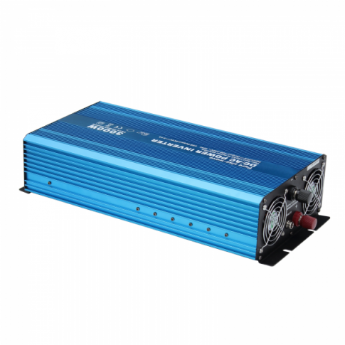 3000W 24V Pure Sine Wave Power Inverter 230V AC Output (UK Sockets), Remote on/off Switch