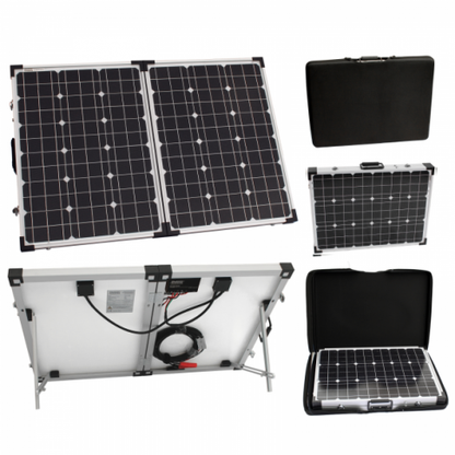 120W 12V Folding Solar Charging Kit for Motorhome, Caravan, Boat or Any Other 12V System