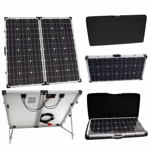 150W 12V Folding Solar Charging Kit for Motorhome, Caravan, Boat or Any Other 12V System