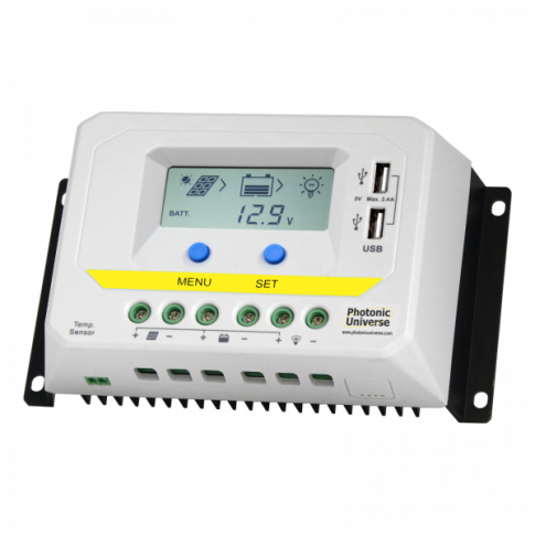 30A 12V/24V Solar Charge Controller / Regulator With LCD Display and Powerful Dual USB Output (2.4A)