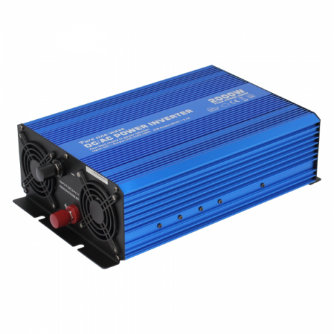 2000W 24V Pure Sine Wave Power Inverter 230V AC Output (UK Sockets)