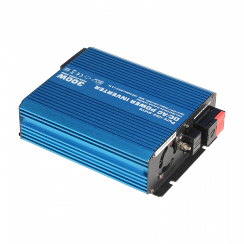 300W Pure Sine Wave Power Inverter 230V AC Output (UK Sockets), With Powerful USB Charging Port