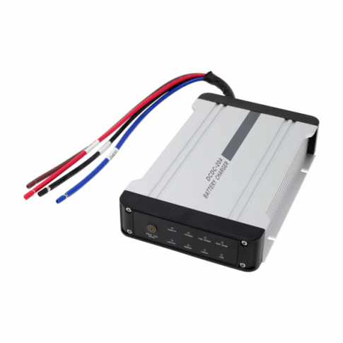 20A 12V DC to 12V DC Automatic Multi-stage Battery-to-Battery Charger With Solar Input for Lead Acid, Calcium or Lithium-ion Batteries