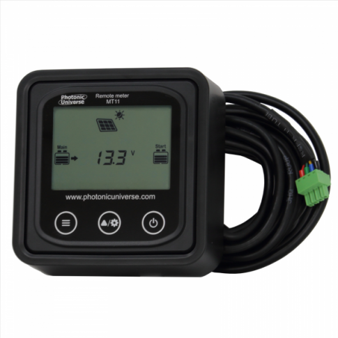 Remote Meter / Display With 5m Cable for 10A-30A Dual Battery MPPT Solar Charge Controllers