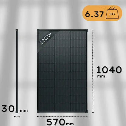 Voltanic 12V Black Monocrystalline Solar Panel