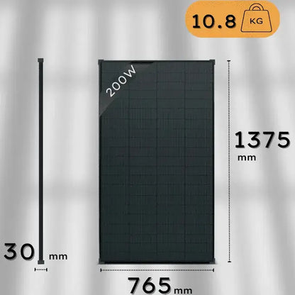 Voltanic 12V Black Monocrystalline Solar Panel