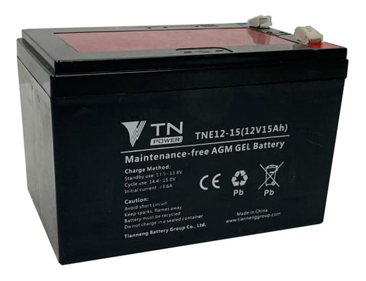 TN Power AGM 12V 15Ah Deep Cycle Battery