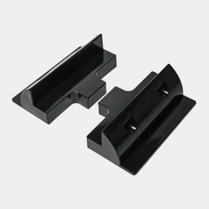 Voltanic No-Drill Black Plastic Side Mounts – Supports