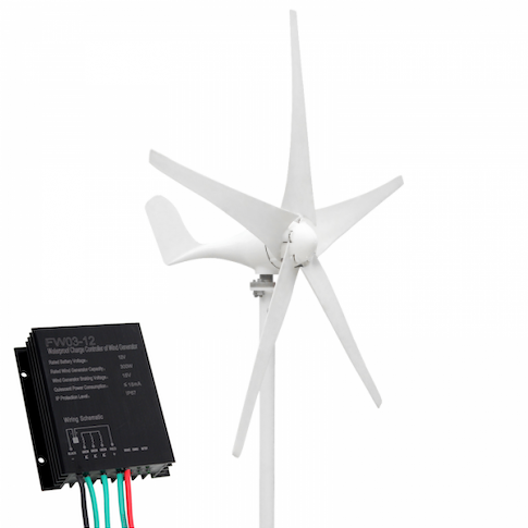 200W 12V Wind Turbine with 5 Blades