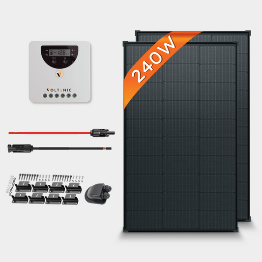 Voltanic Compact Power 240W 12V Solar Panel Kit