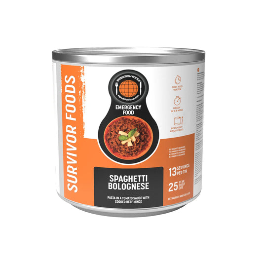 25-Year Survival Tin - Spaghetti Bolognese | Expedition Foods