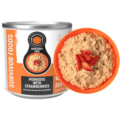 25-Year Survival Tin - Porridge with Strawberries | Expedition Foods